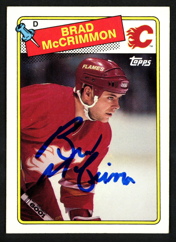 Brad McCrimmon Autographed 1988-89 Topps Card #178 Calgary Flames SKU #152043 - RSA