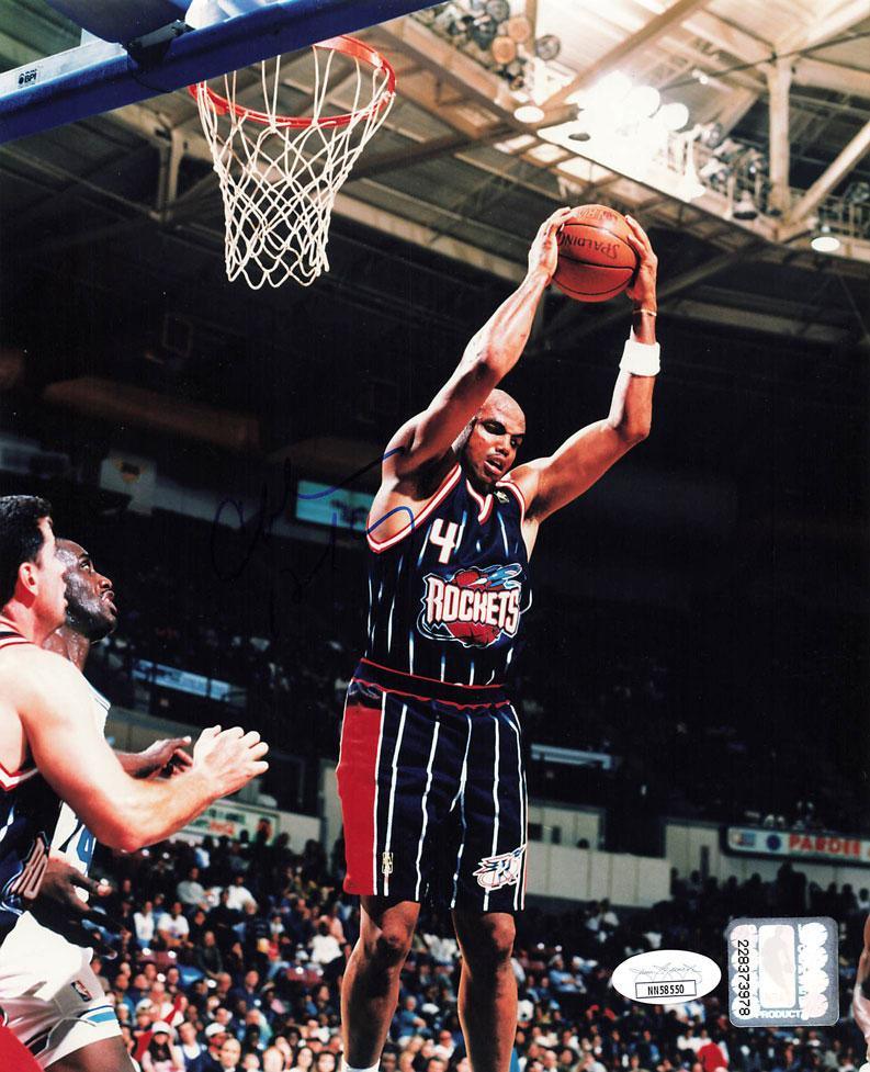 Charles Barkley Houston Rockets Basketball 8x10 Color Photo