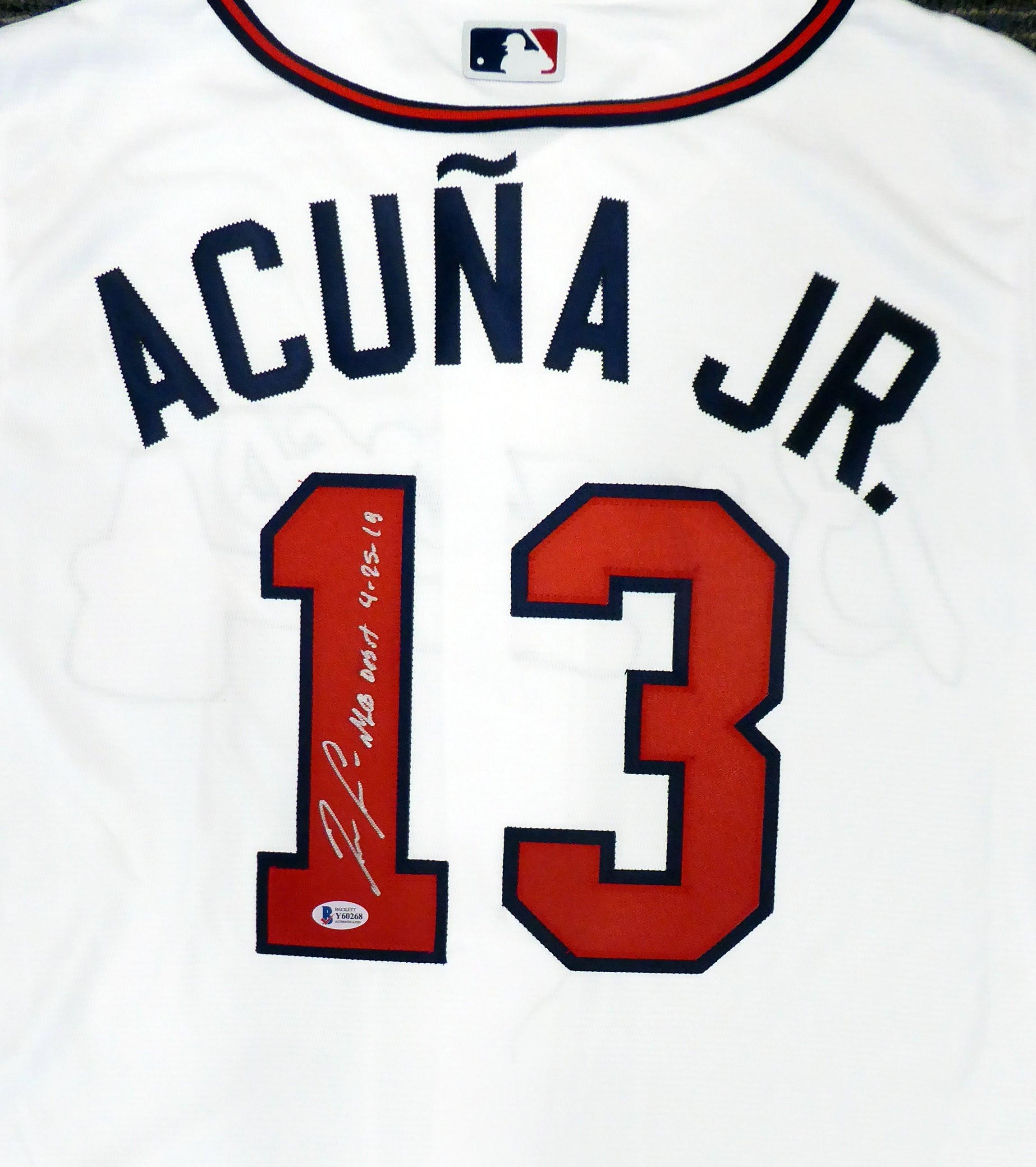 Atlanta Braves Ronald Acuna Jr. Autographed Majestic Cool Base