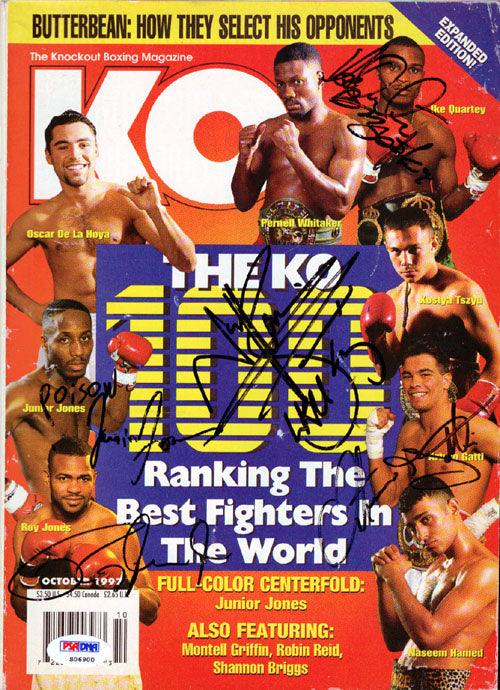 KO The Knockout Boxing Magazine 1991年号 １月号-１２月号。 Arturo Gatti, Roy Jones Jr, Ike Quartey & Junior Jones Autographed