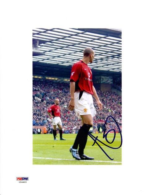 Rio Ferdinand Autographed 8x10 Photo Manchester United PSA/DNA