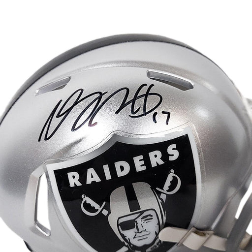 Davante Adams Signed Las Vegas Raiders Speed Mini Football Helmet (Beckett) - RSA