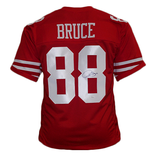 Isaac Bruce Pro Style Autographed Football Jersey Red (JSA) — RSA
