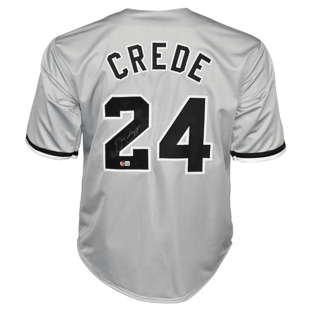 Joe Crede Signed Chicago Grey Baseball Jersey (Beckett)