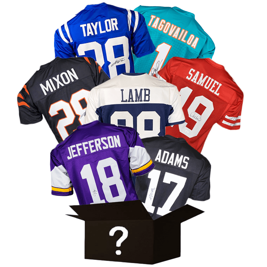 Current Star Signed Football Jersey Mystery Box — RSA
