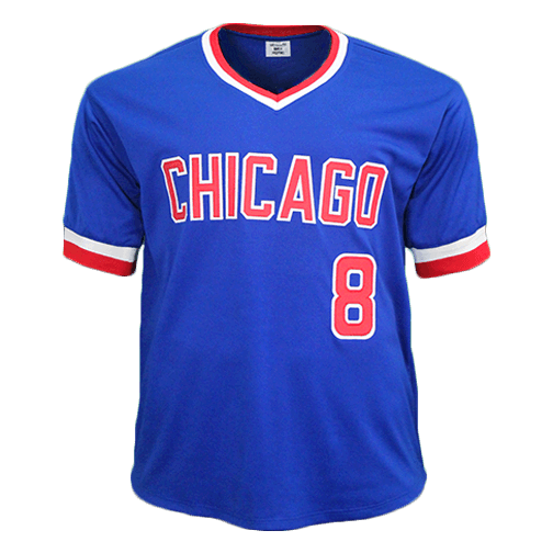 Andre Dawson Autographed Special Throwback Chicago Pro Style Baseball Jersey Blue (JSA) - RSA