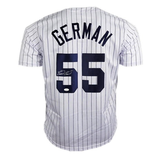 Domingo German Signed New York Pinstripe Baseball Jersey (JSA) - RSA