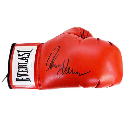 Thomas Hearns Autographed Boxing Glove Red (JSA) - RSA