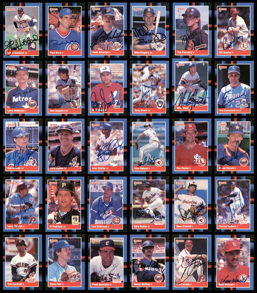 1988 Donruss Baseball Autographed Cards 303 Count Lot Starter Set All Different SKU #189794 - RSA