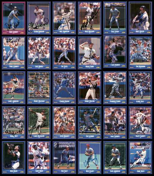 1988 Score Baseball Autographed Cards 279 Count Lot Starter Set All Different SKU #189793 - RSA