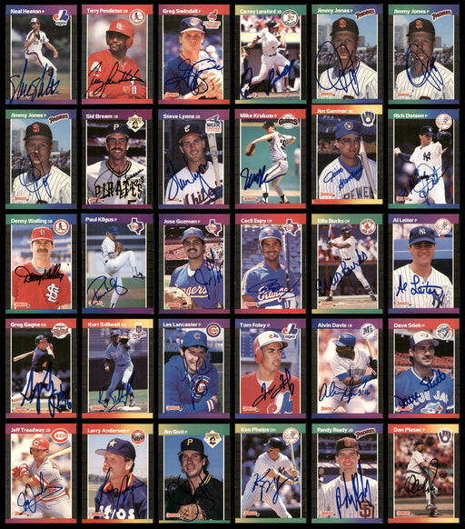 1989 Donruss Baseball Autographed Cards Lot Of 152 SKU #185581 - RSA