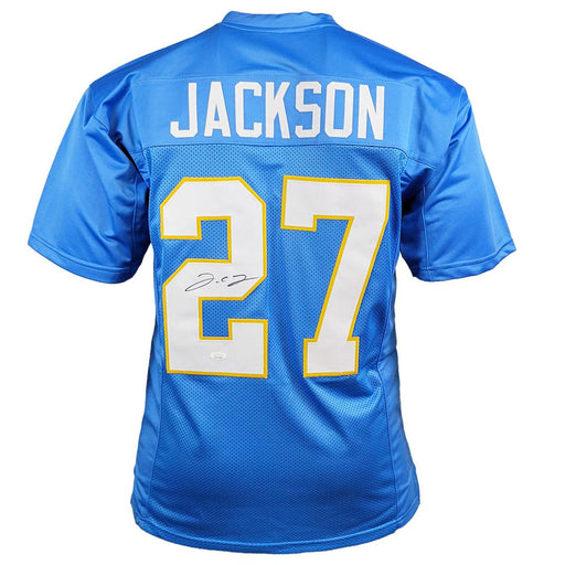 JC Jackson Signed Los Angeles Light Blue Football Jersey (JSA) - RSA
