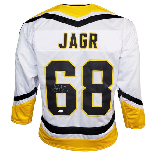 Jaromir Jagr Signed Pittsburgh White Hockey Jersey (JSA) - RSA