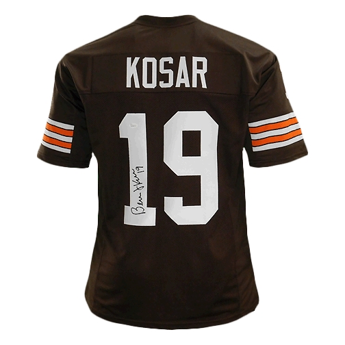 Bernie Kosar Signed Pro Edition Brown Football Jersey (JSA) - RSA