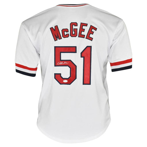 Willie McGee Signed St. Louis White Baseball Jersey (JSA) - RSA
