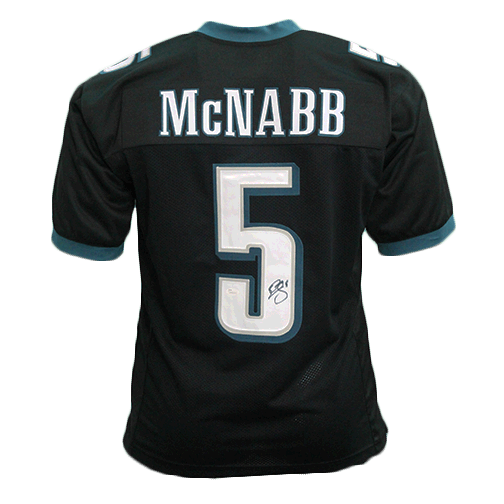 Donovan McNabb Autographed Pro Style Black Football Jersey JSA RSA