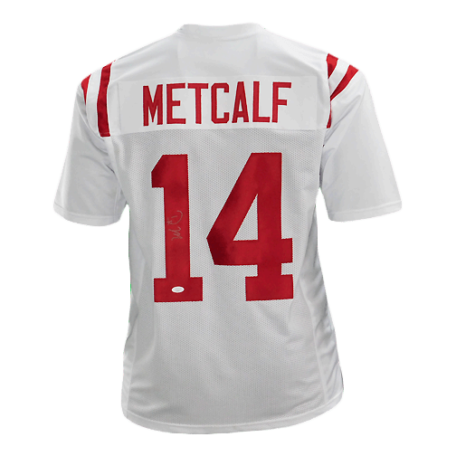 DK Metcalf Signed College Edition White Football Jersey (JSA)