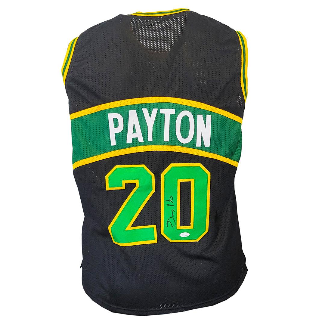 Seattle Supersonics Gary Payton Autographed Framed White Jersey