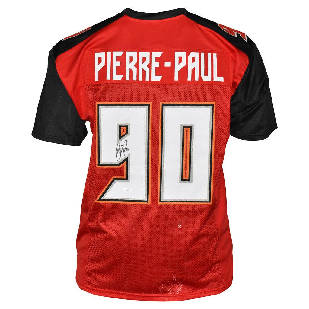Jason Pierre-Paul Signed Tampa Bay Pro Red Football Jersey (JSA)