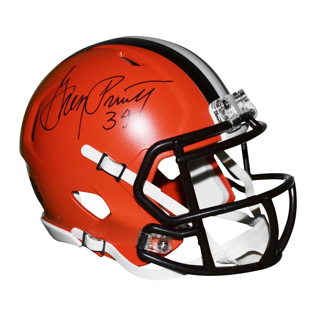 Greg Pruitt Signed Cleveland Browns Speed Mini Replica Football Helmet — RSA