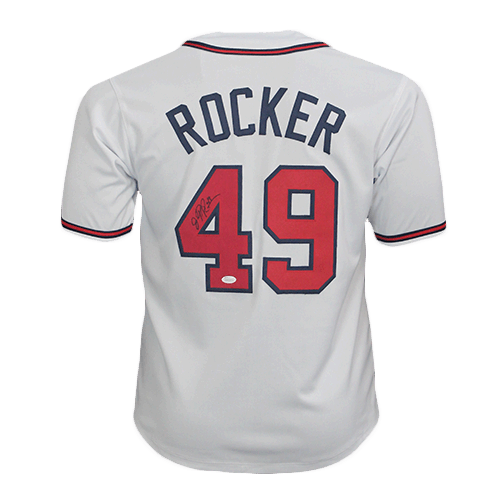 John Rocker Autographed Atlanta Pro Style White Baseball Jersey (JSA)