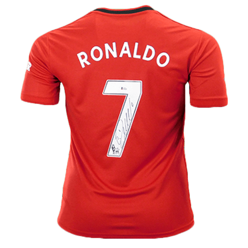 Cristiano Ronaldo Signed Manchester United Red Jersey (Beckett) — RSA