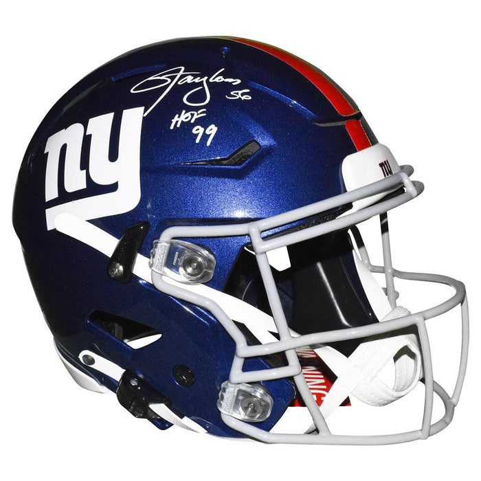 Lawrence Taylor Signed HOF 99 Inscription New York Giants SpeedFlex Full-Size Authentic Blue Football Helmet (JSA) - RSA