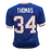 Thurman Thomas Autographed Pro Style Football Blue Jersey JSA - RSA