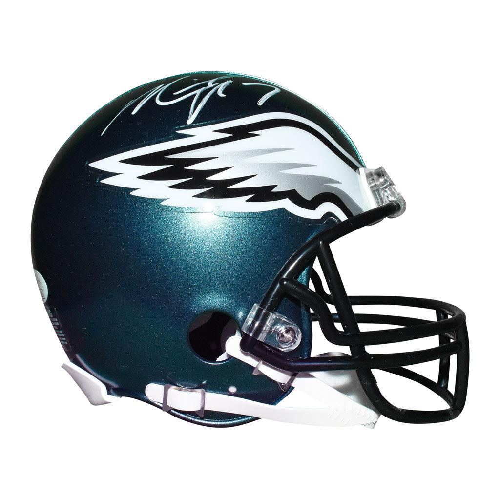 Michael Vick Signed Philadelphia Eagles Mini Replica Green Football Helmet (JSA)