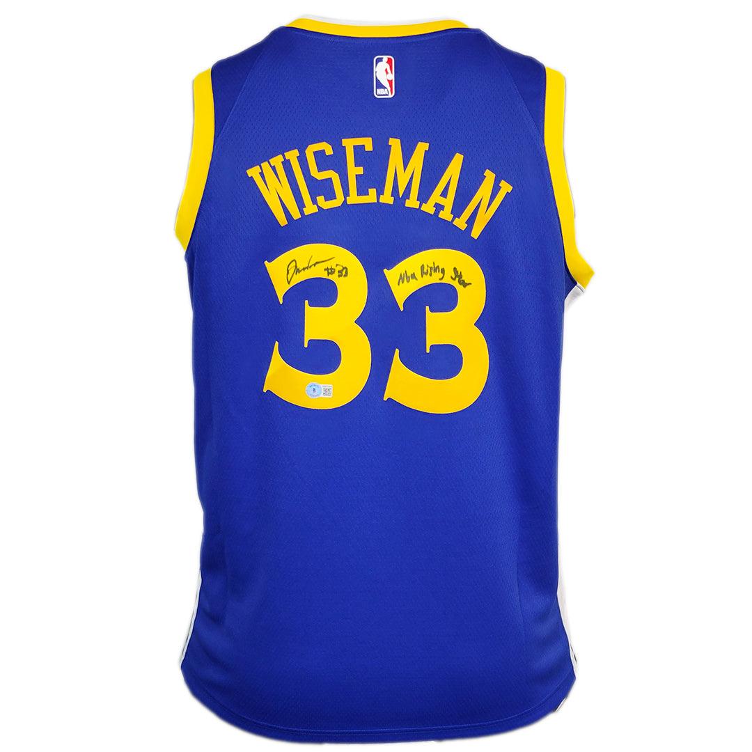 James Wiseman Signed NBA Rising Star Inscription Warriors Nike Jersey — RSA
