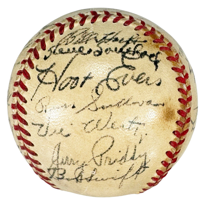 1952 Detroit Tigers Team Signed Official American League Baseball (JSA)