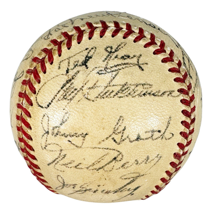 1952 Detroit Tigers Team Signed Official American League Baseball (JSA)