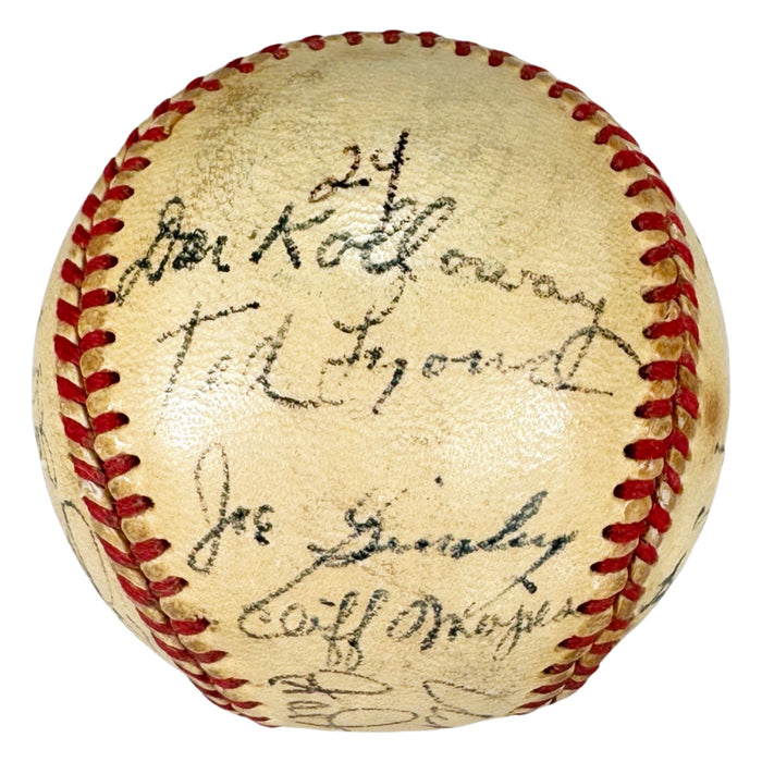 1952 Detroit Tigers Team Signed Official American League Baseball (JSA)