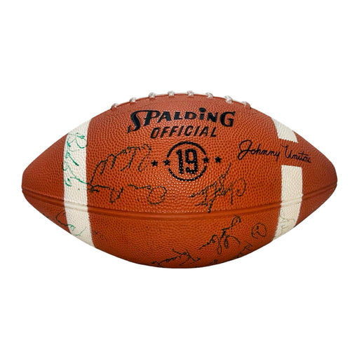 1969 Colts Signed 20 Signature Inscription Football (JSA)