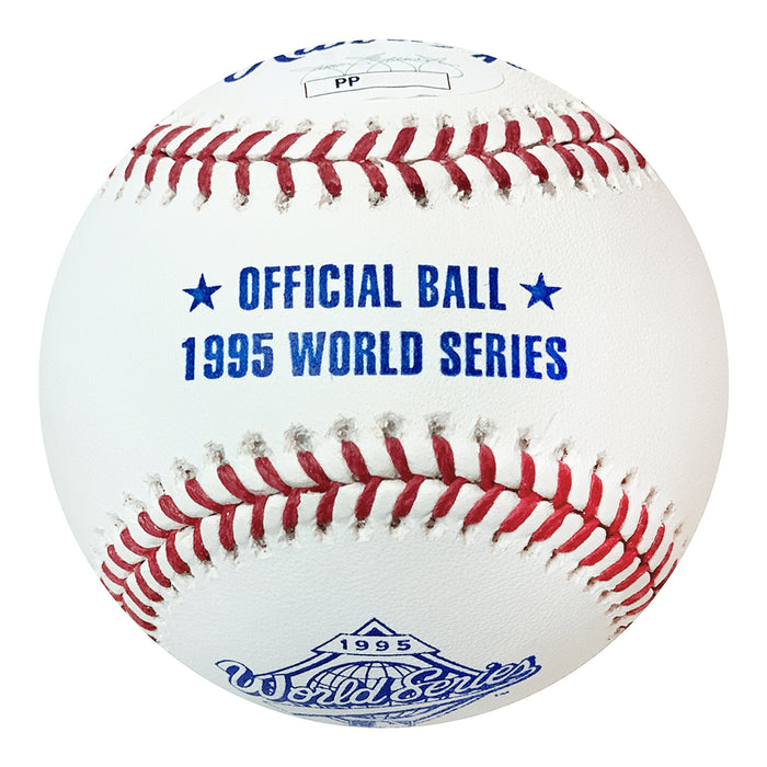 Glavine, Maddux, Smoltz Signed Rawlings Official MLB 1995 World Series Baseball (JSA)