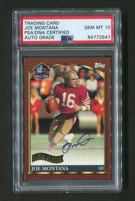 2000 Joe Montana PSA/DNA Certified Autograph Hall of Fame Signed