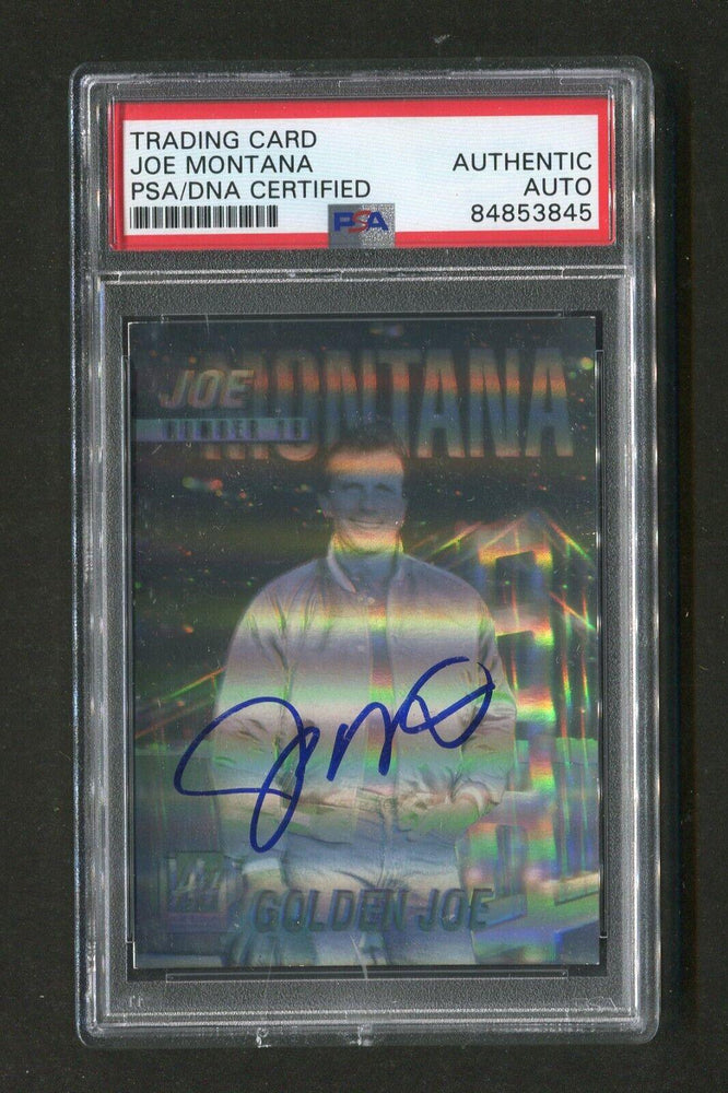 1991 Joe Montana PSA/DNA Authentic Autograph Arena Hologram Signed Football Card - RSA
