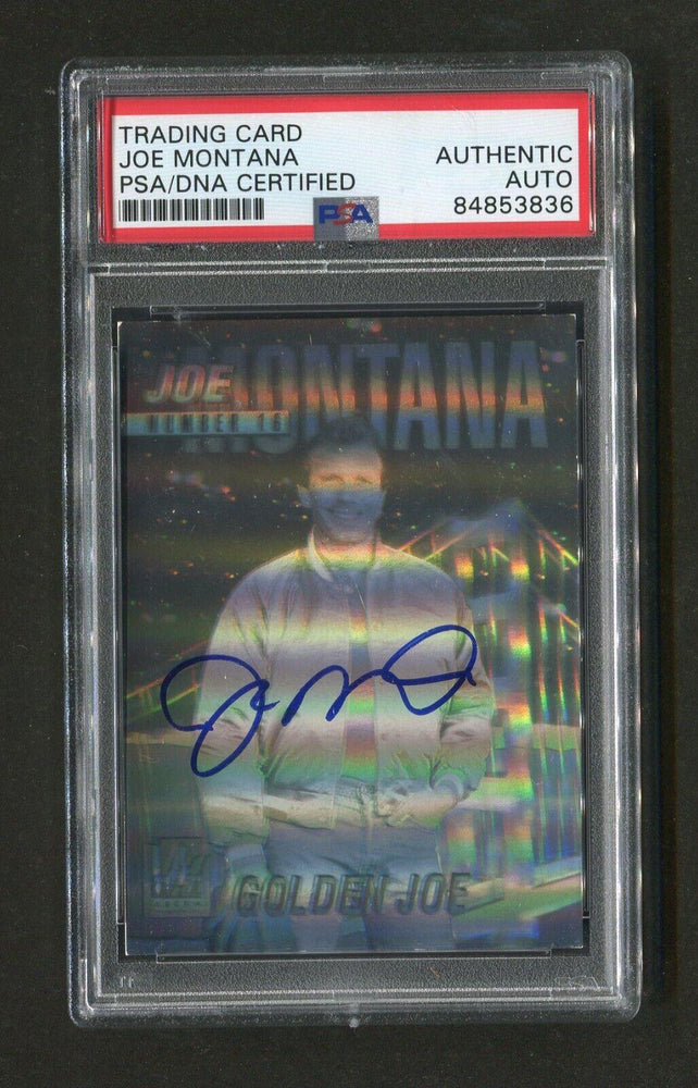 1991 Joe Montana PSA/DNA Authentic Autograph Arena Hologram Signed Football Card - RSA