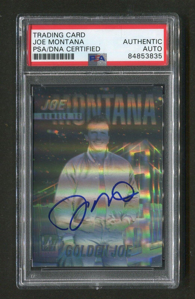 1991 Joe Montana PSA/DNA Authentic Autograph Arena Hologram Signed Football Card - RSA