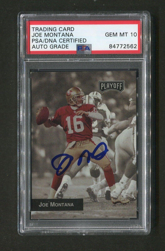 1993 Joe Montana PSA/DNA Authentic Autograph Playoff Signed Football Card - RSA