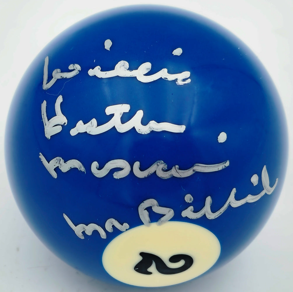 Willie "Hustler" Mosconi Autographed Billiards Pool Ball #2 "Mr. Billiards" JSA #AP63452