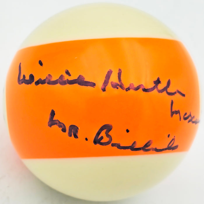 Willie "Hustler" Mosconi Autographed Billiards Pool Ball #13 "Mr. Billiards" JSA #AP63448