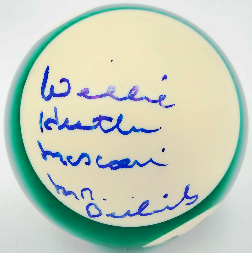 Willie "Hustler" Mosconi Autographed Billiards Pool Ball #14 "Mr. Billiards" JSA #AP63454