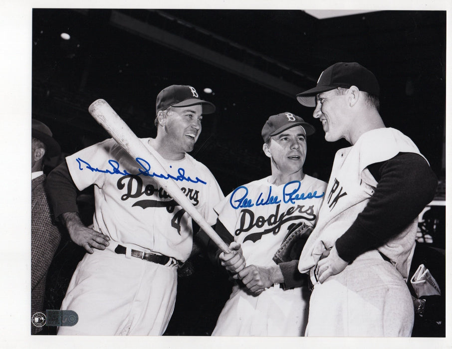Duke Snider & Pee Wee Reese Signed 8x10 Photo (AIV AA23954)