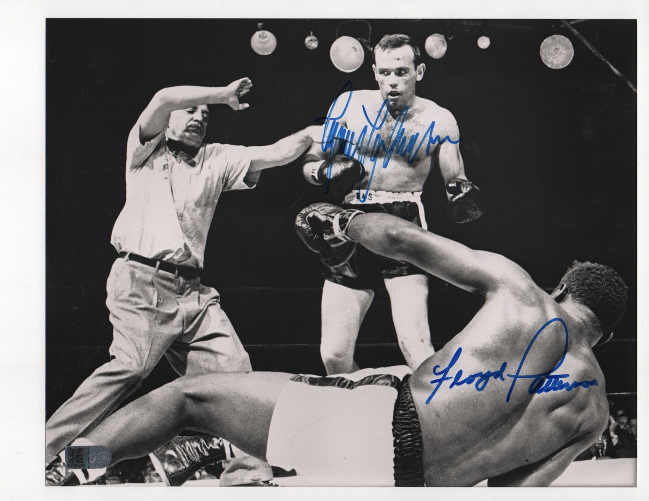 Floyd Patterson & Ingemar Johansson Dual Signed 8x10 Photo (AIV AA23959)
