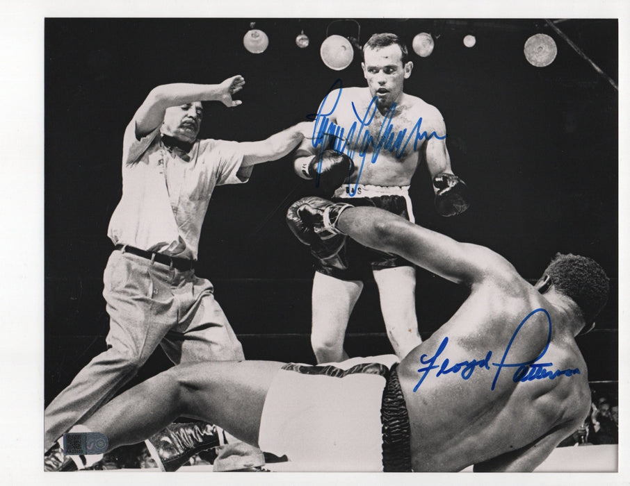 Floyd Patterson & Ingemar Johansson Dual Signed 8x10 Photo (AIV AA23959)