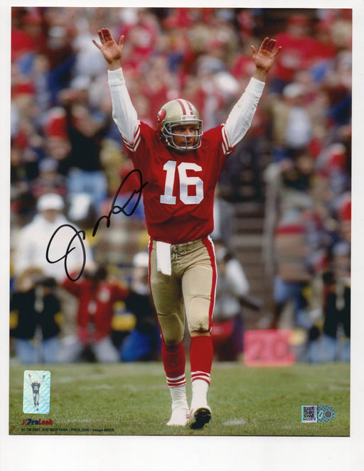 Joe Montana Signed 8x10 Photo (AIV AA23978) Player Hologram