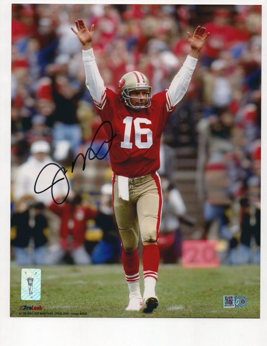 Joe Montana Signed 8x10 Photo (AIV AA23979) Player Hologram