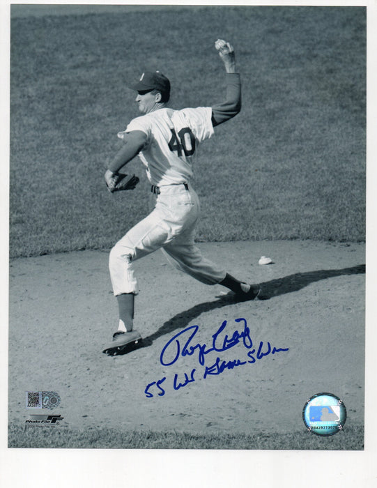 Roger Craig Signed 55 WS Game 5 Win Inscription 8x10 Photo (AIV AA24013)