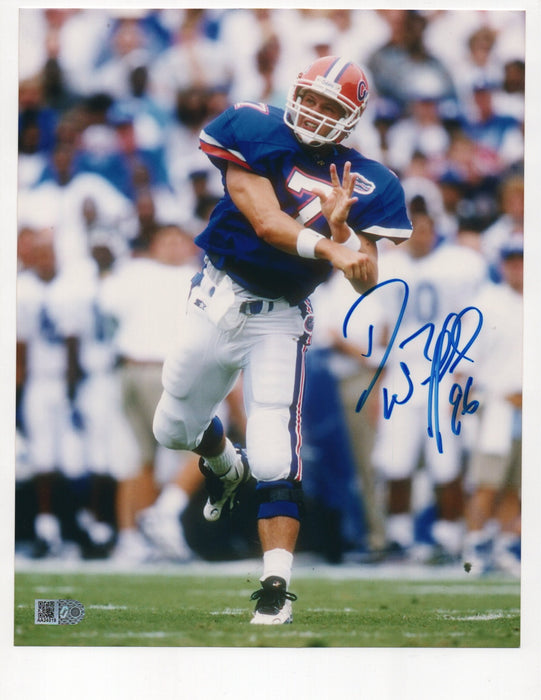 Danny Wuerffel Signed Heisman Year Inscription 8x10 Photo (AIV AA24019)